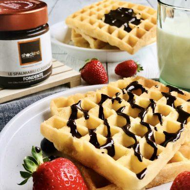 Idee ricette. Waffle e crema spalmabile. - Shockino Cioccolato
