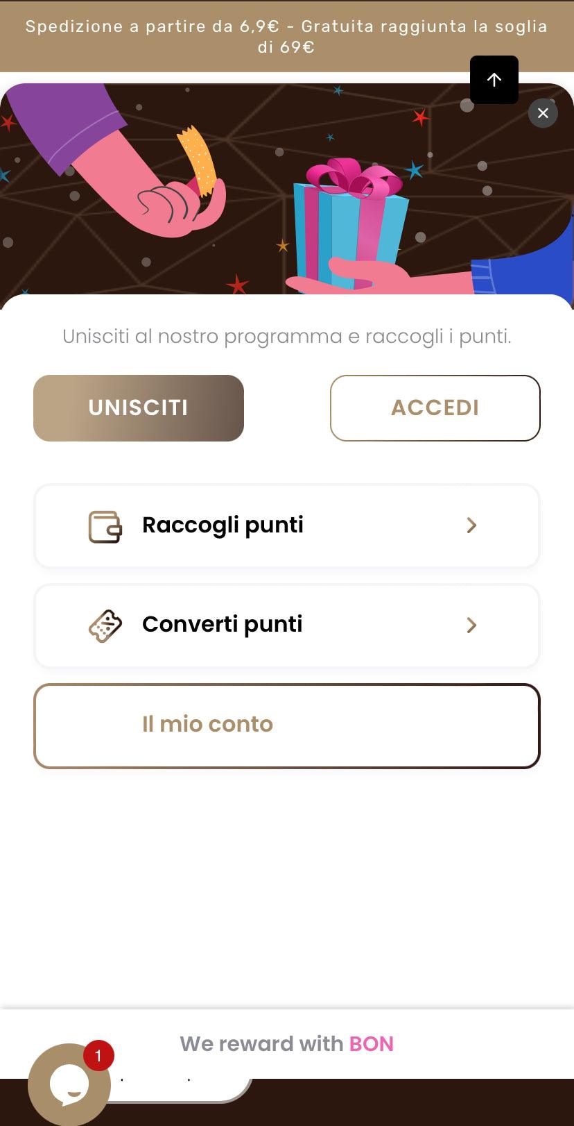 I punti Shockino Lovers - Shockino Cioccolato