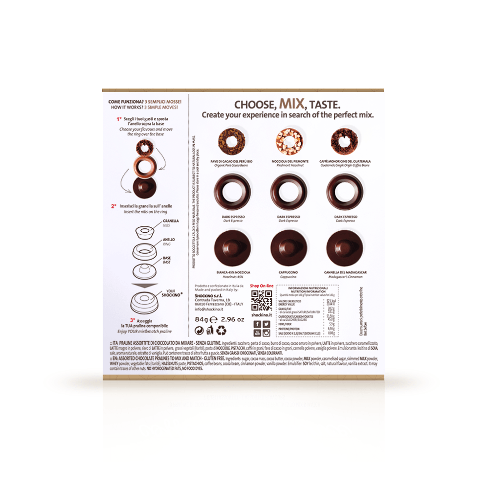 Praline componibili | Coffee Experience - Shockino Cioccolato