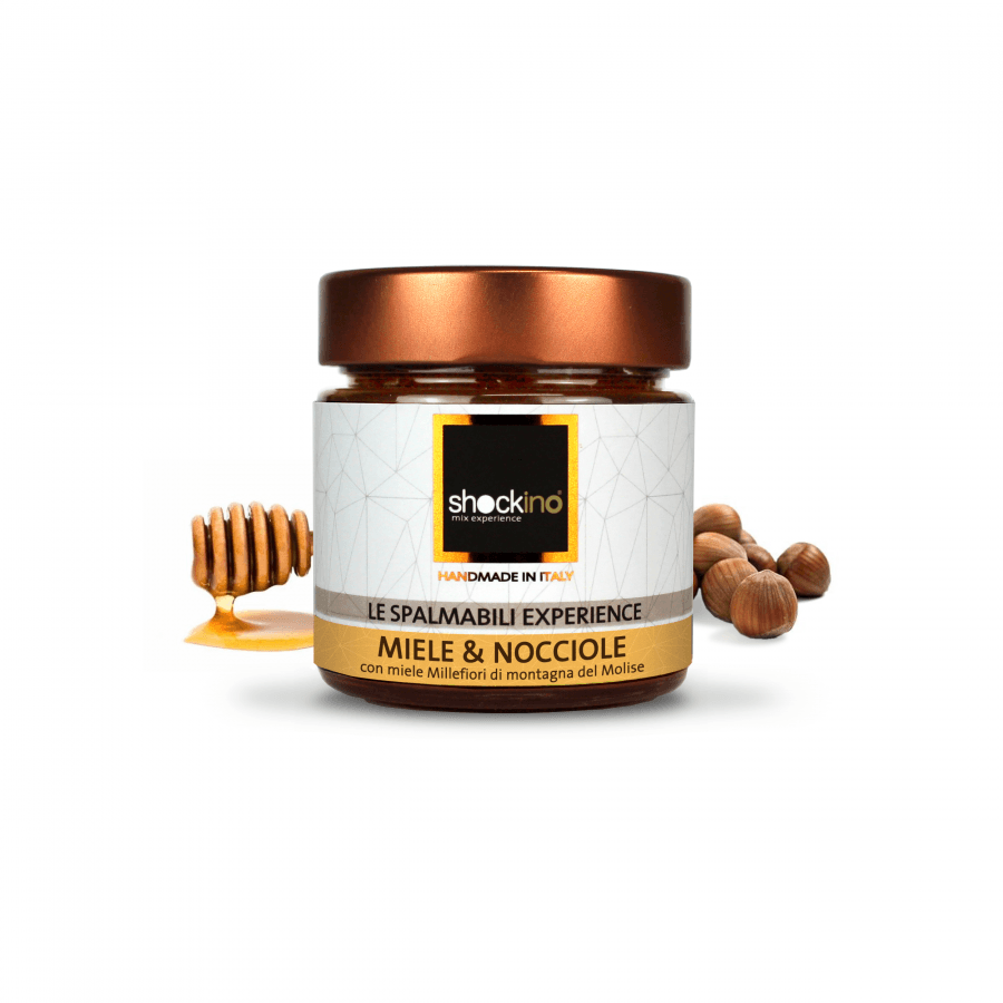 Crema spalmabile Miele e Nocciole - Shockino Cioccolato