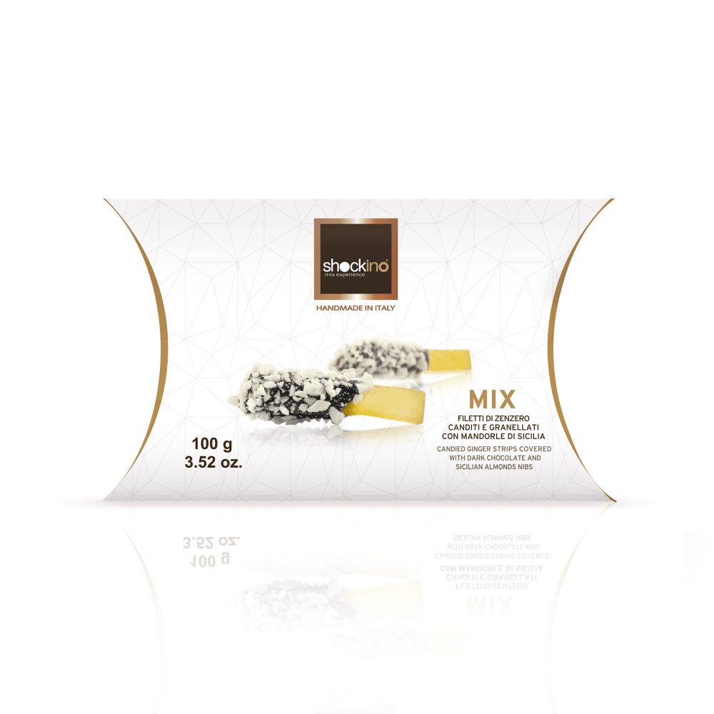 Zenzero candito Shockino Cioccolato packaging