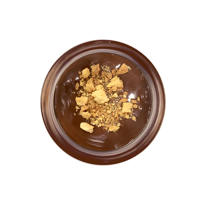 Crema alle nocciole Gianduja e biscotto