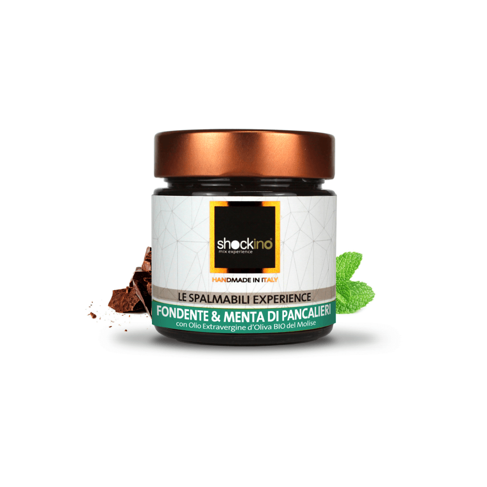 Crema spalmabile Fondente e Menta di Pancalieri - Shockino Cioccolato