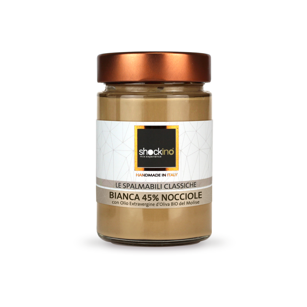 Shockino Crema spalmabile artigianale 45% Nocciole 360g