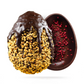 Uova di Pasqua gourmet Fondente Mix - Nocciole (esterno) e Lamponi (interno) 220 g